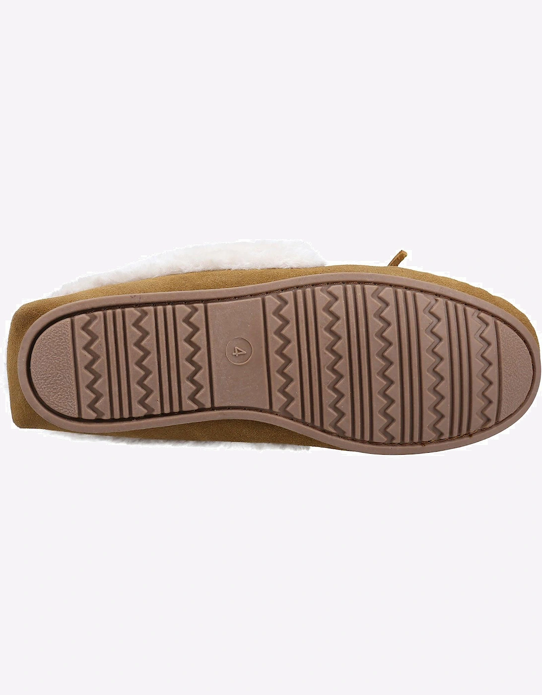 Cotswold Sopworth Moccasin Womens Slippers Tan