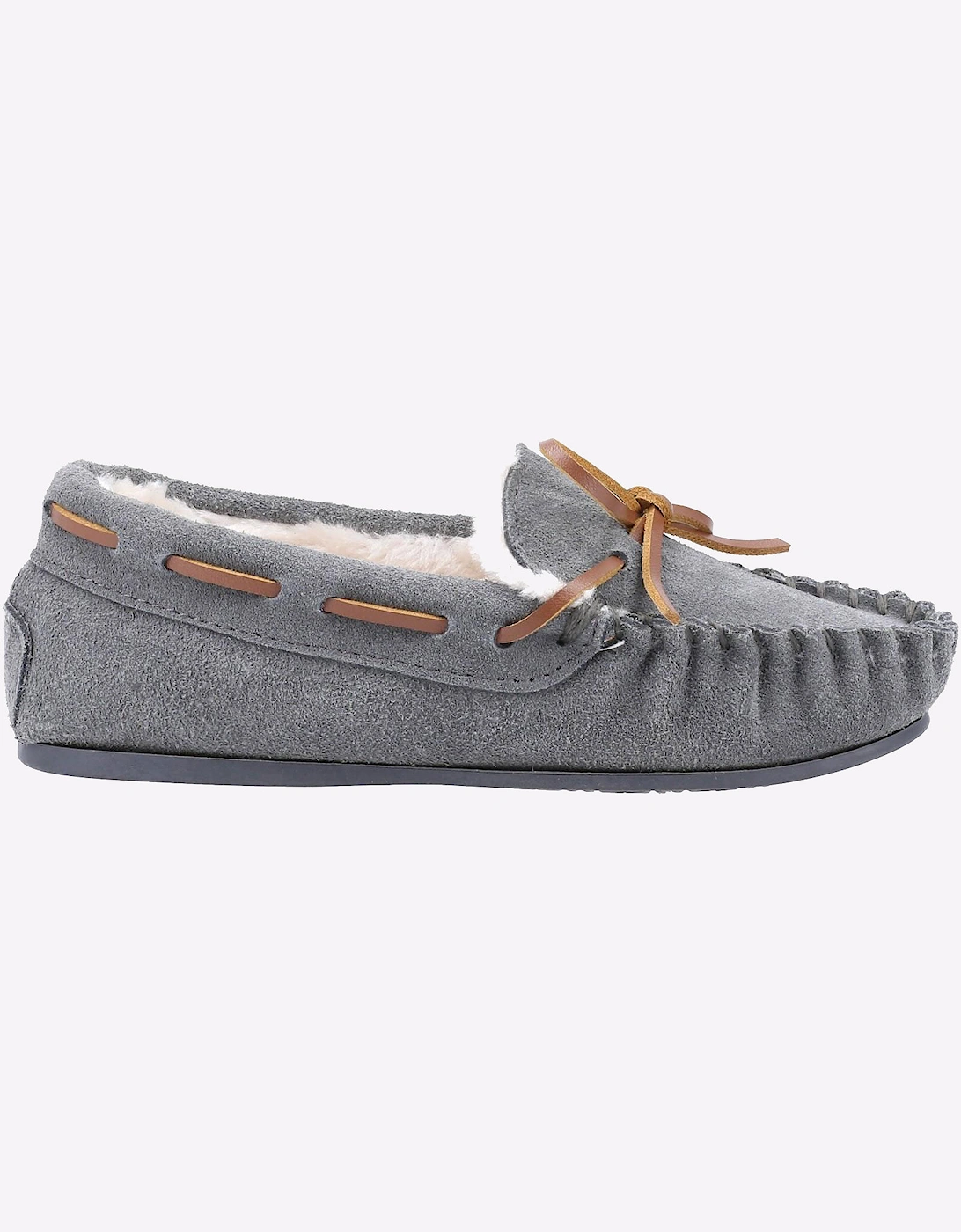 Hush Puppies Addison Memory Foam Junior Slippers Grey