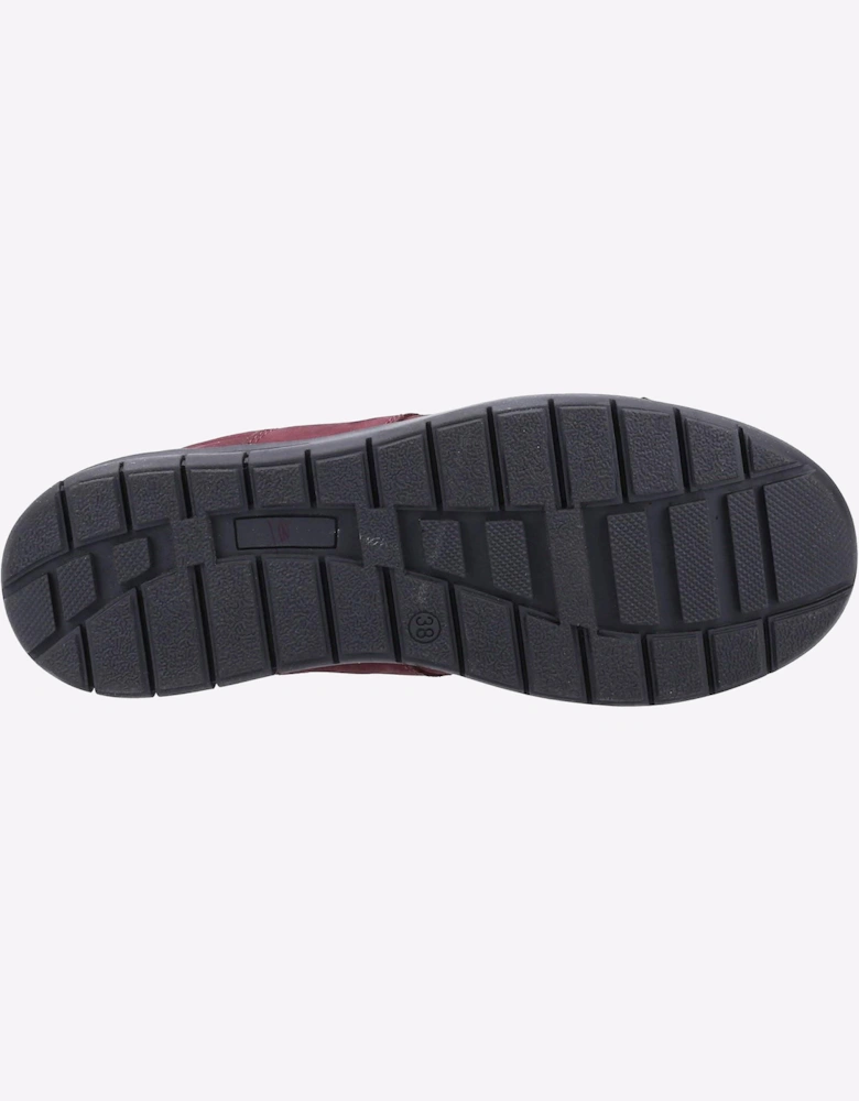 Fleet & Foster Cristianos Memory Foam Shoe Womens Burgundy / Black