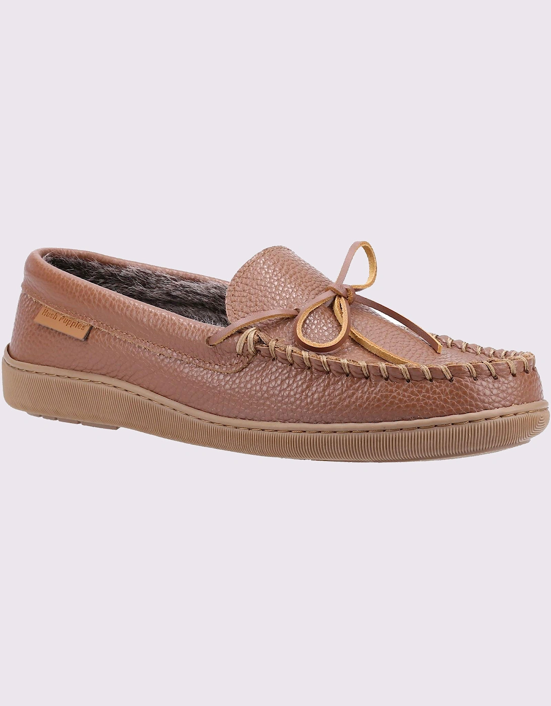 Hush Puppies Ace Slip On Memory Foam Mens Slippers Tan