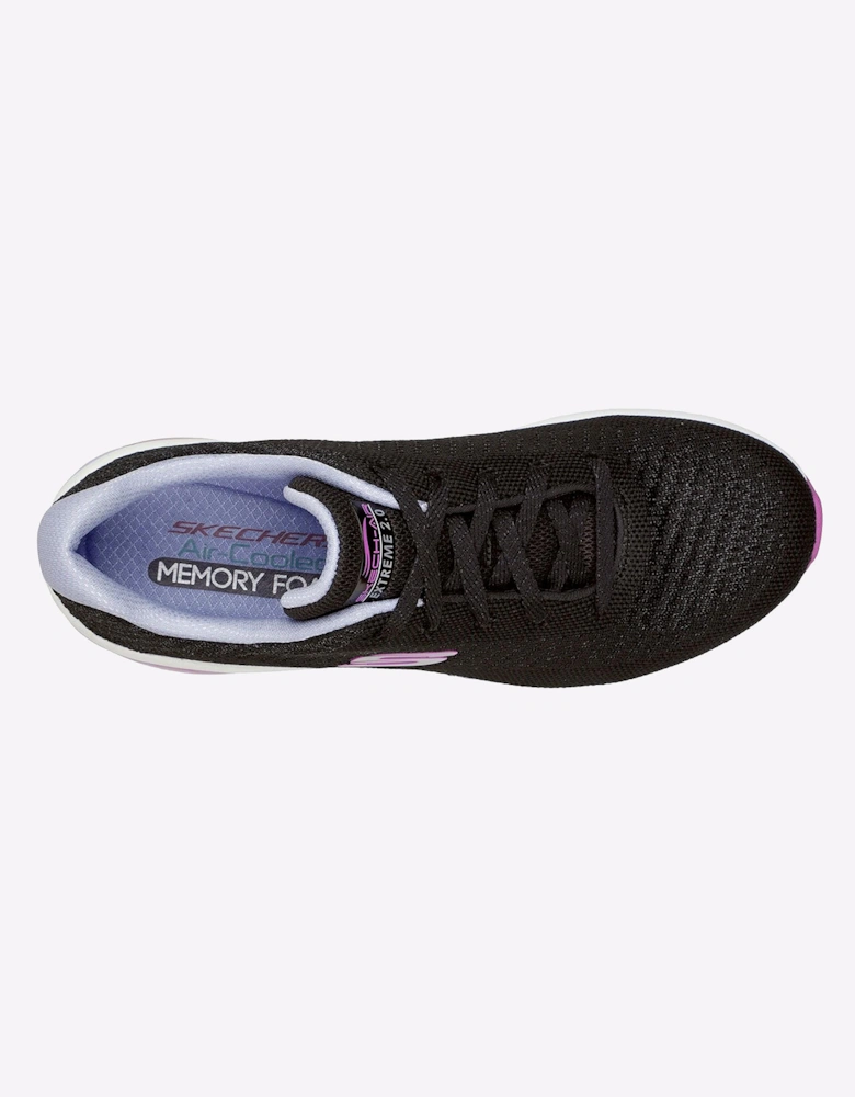 Skechers Skech-Air Extreme 2.0 Memory Foam Womens Black/Lavender