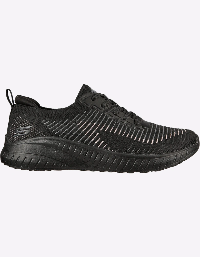 Skechers BOBS Squad Chaos Womens Memory Foam Shoes Black