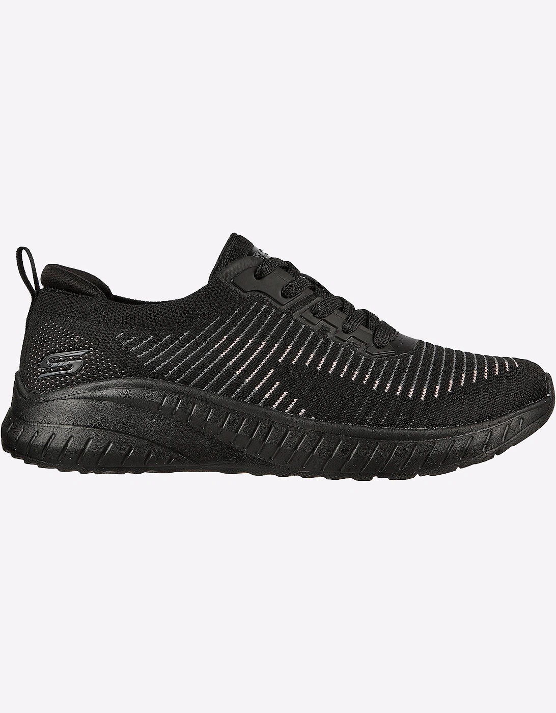 Skechers BOBS Squad Chaos Womens Memory Foam Shoes Black