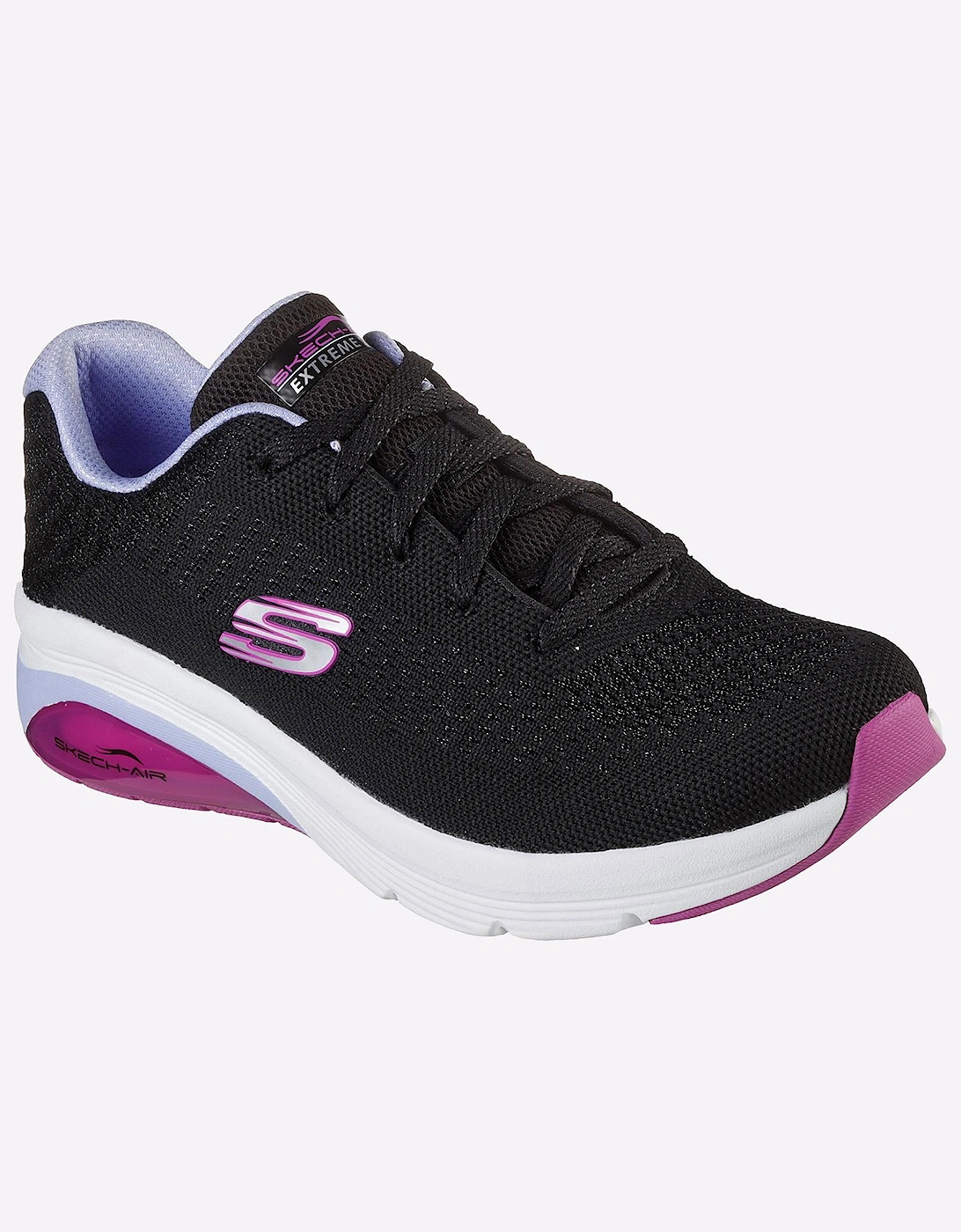 Skechers Skech-Air Extreme 2.0 Memory Foam Womens Black/Lavender