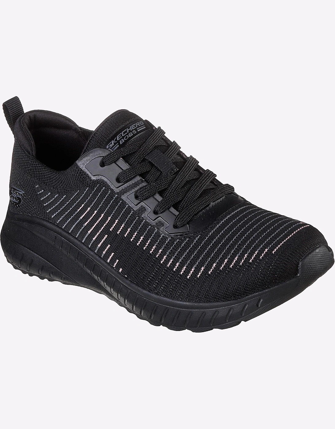 Skechers BOBS Squad Chaos Womens Memory Foam Shoes Black