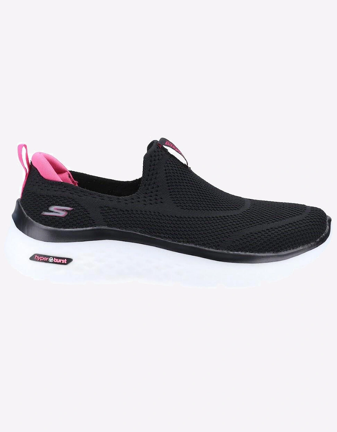 Skechers GOwalk Hyper Burst Solar Winds Slip On Shoes Womens Black/Hot Pink