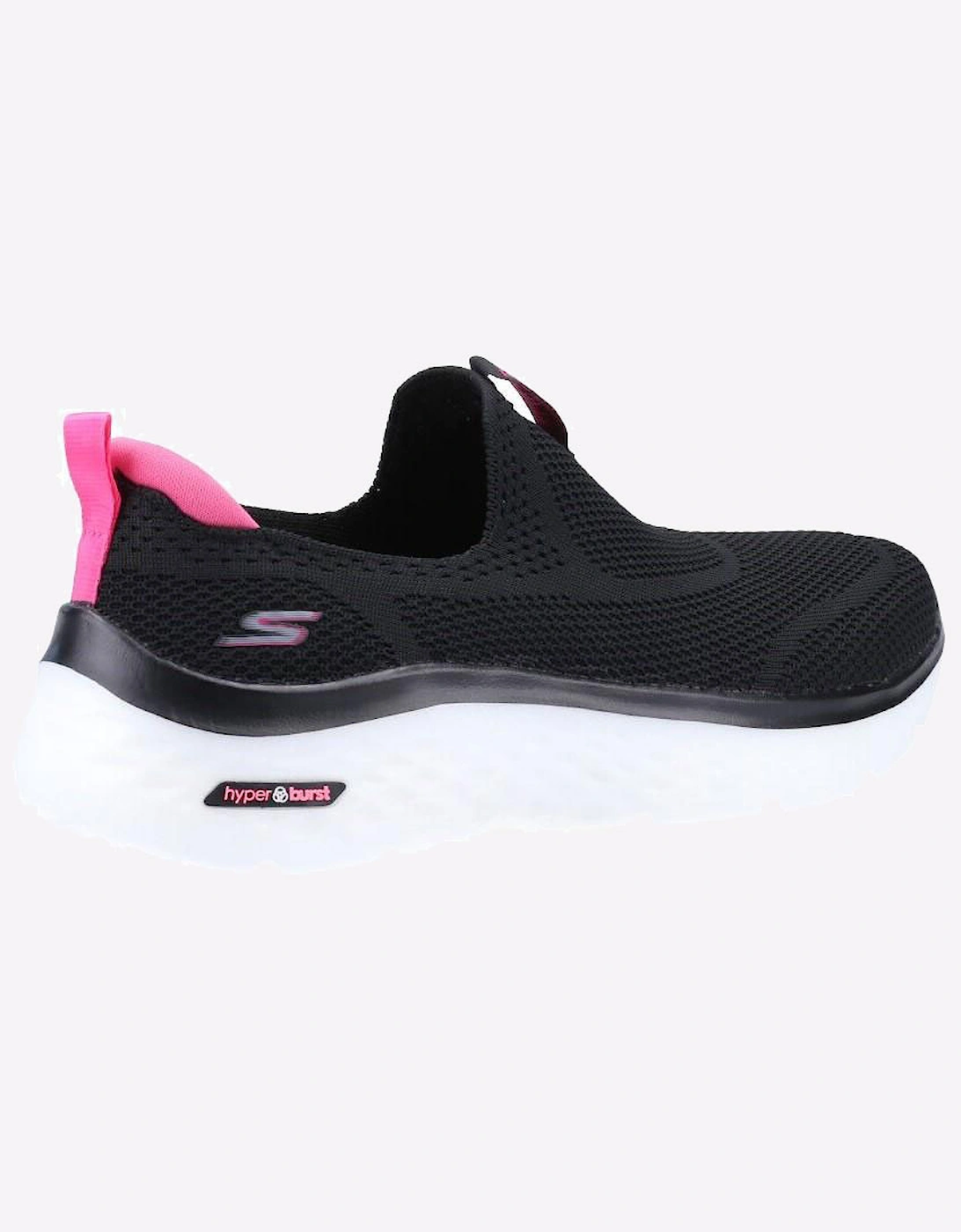 Skechers GOwalk Hyper Burst Solar Winds Slip On Shoes Womens Black/Hot Pink