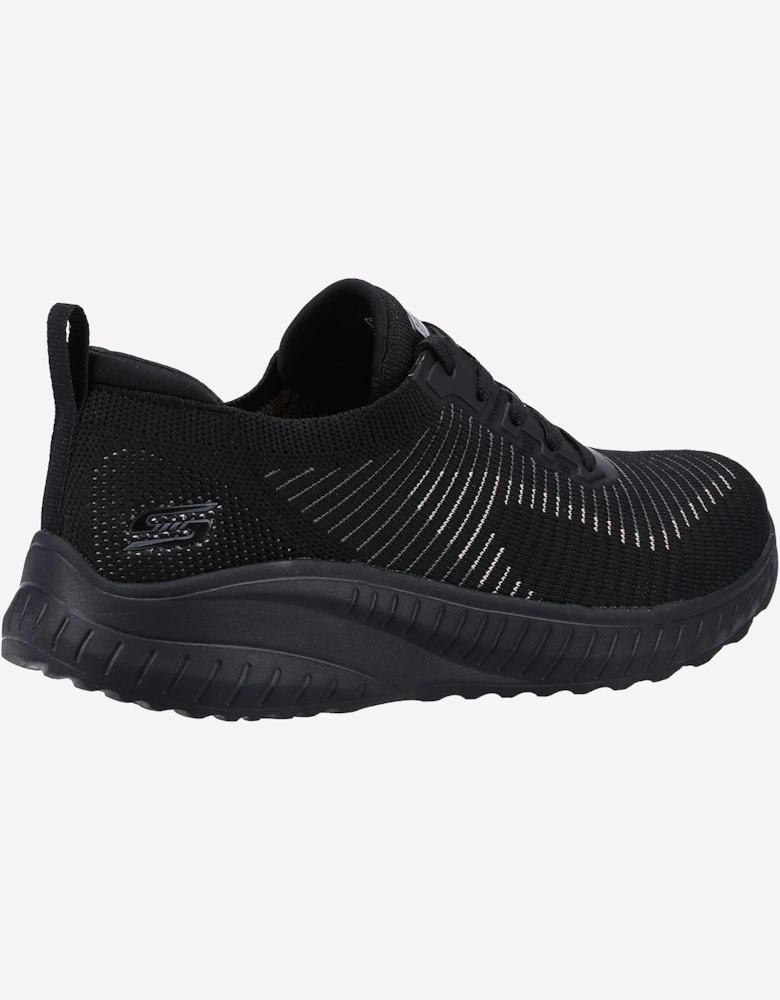 Skechers BOBS Squad Chaos Womens Memory Foam Shoes Black