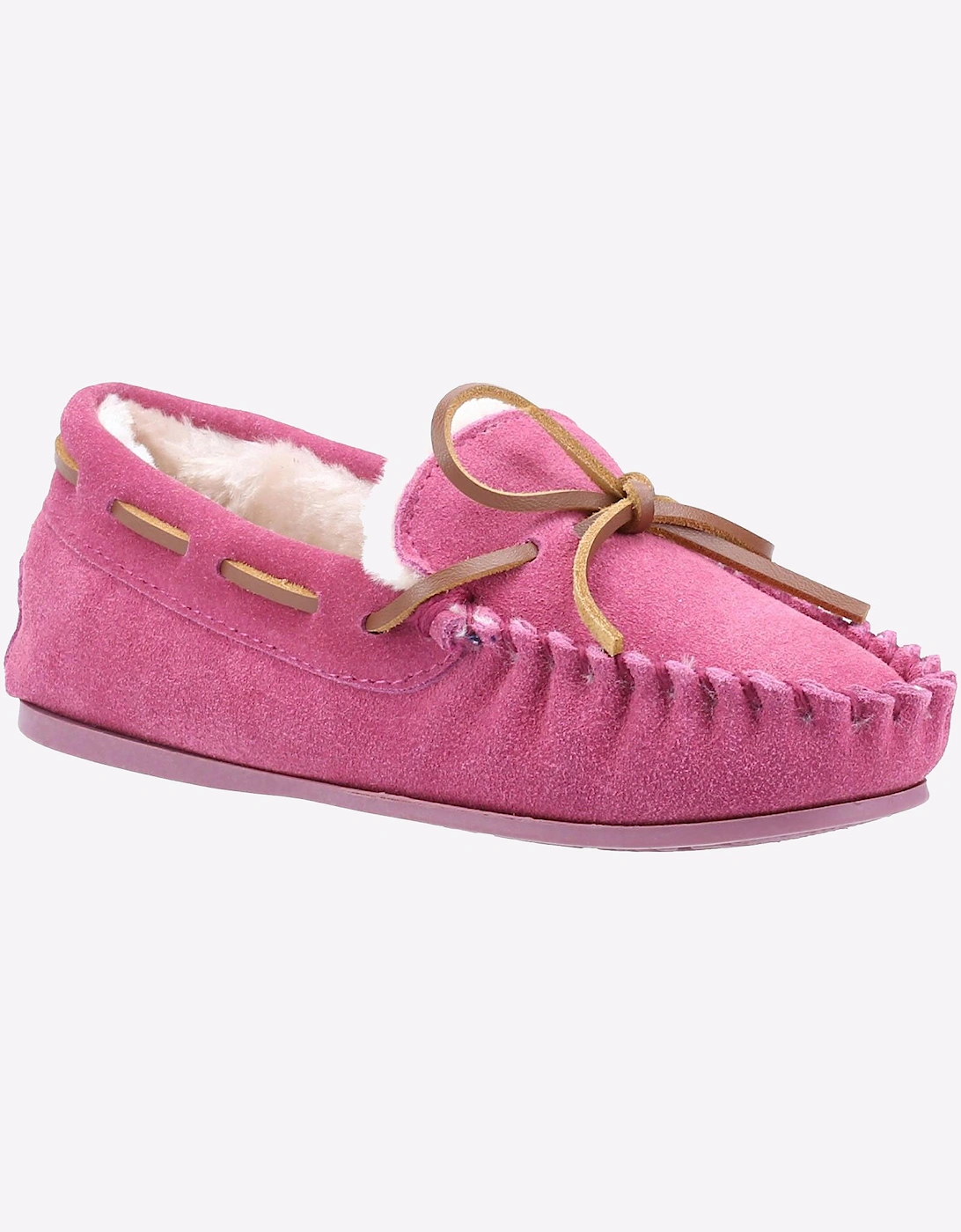 Hush Puppies Addison Memory Foam Junior Slippers Pink