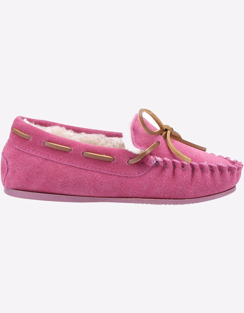 Hush Puppies Addison Memory Foam Junior Slippers Pink