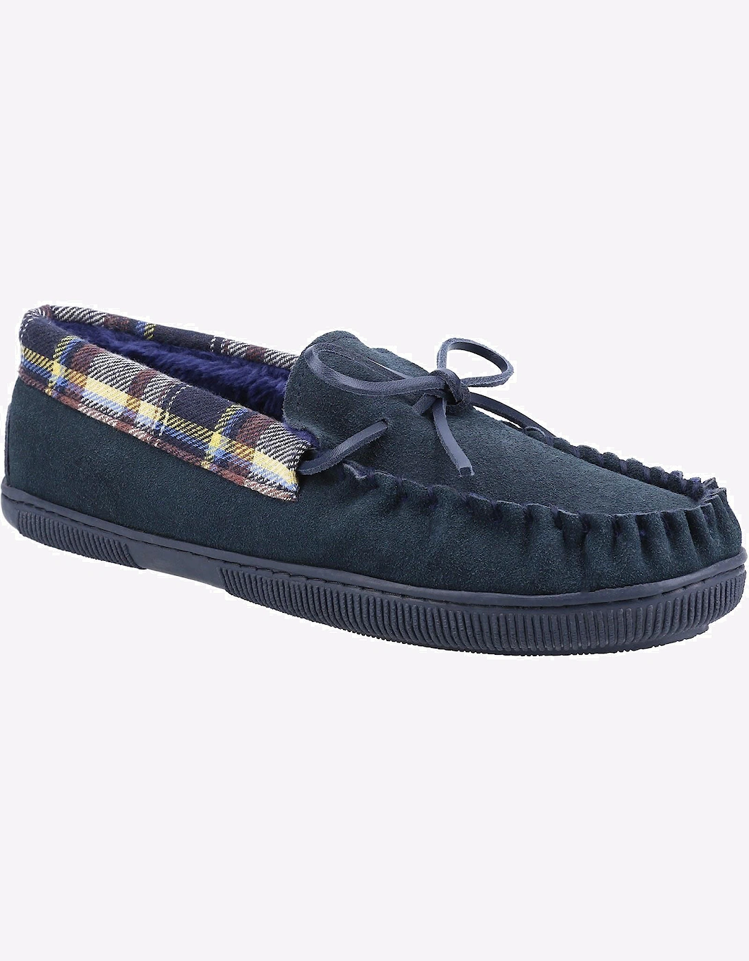 Cotswold Sodbury Moccasin Slipper Mens Navy