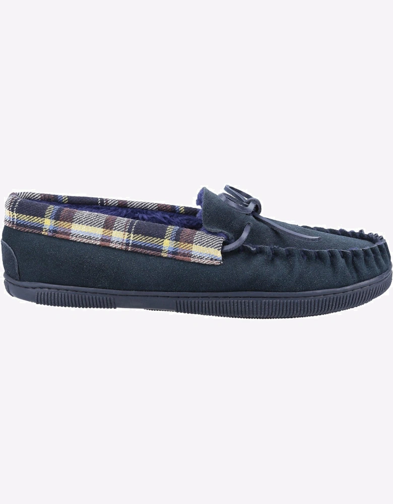 Cotswold Sodbury Moccasin Slipper Mens Navy