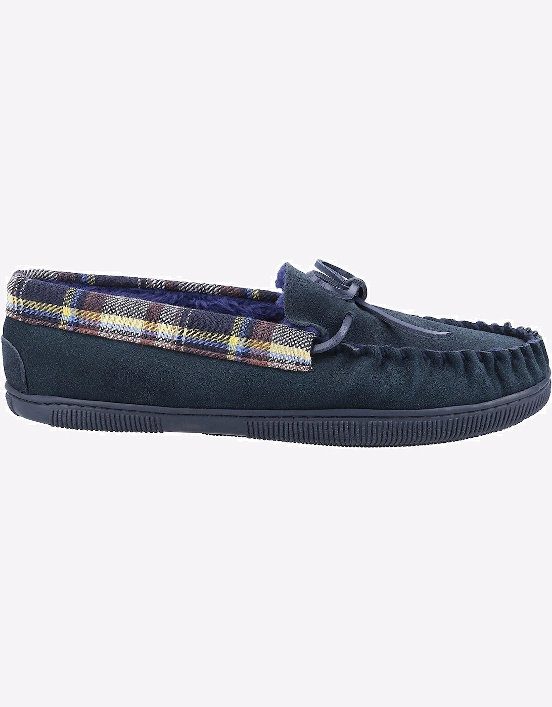 Cotswold Sodbury Moccasin Slipper Mens Navy