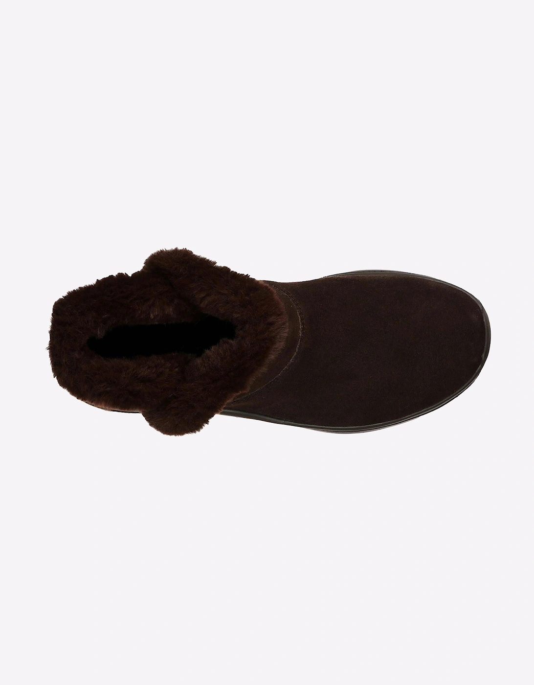 Skechers Midtown Leather Womens Boots Chocolate