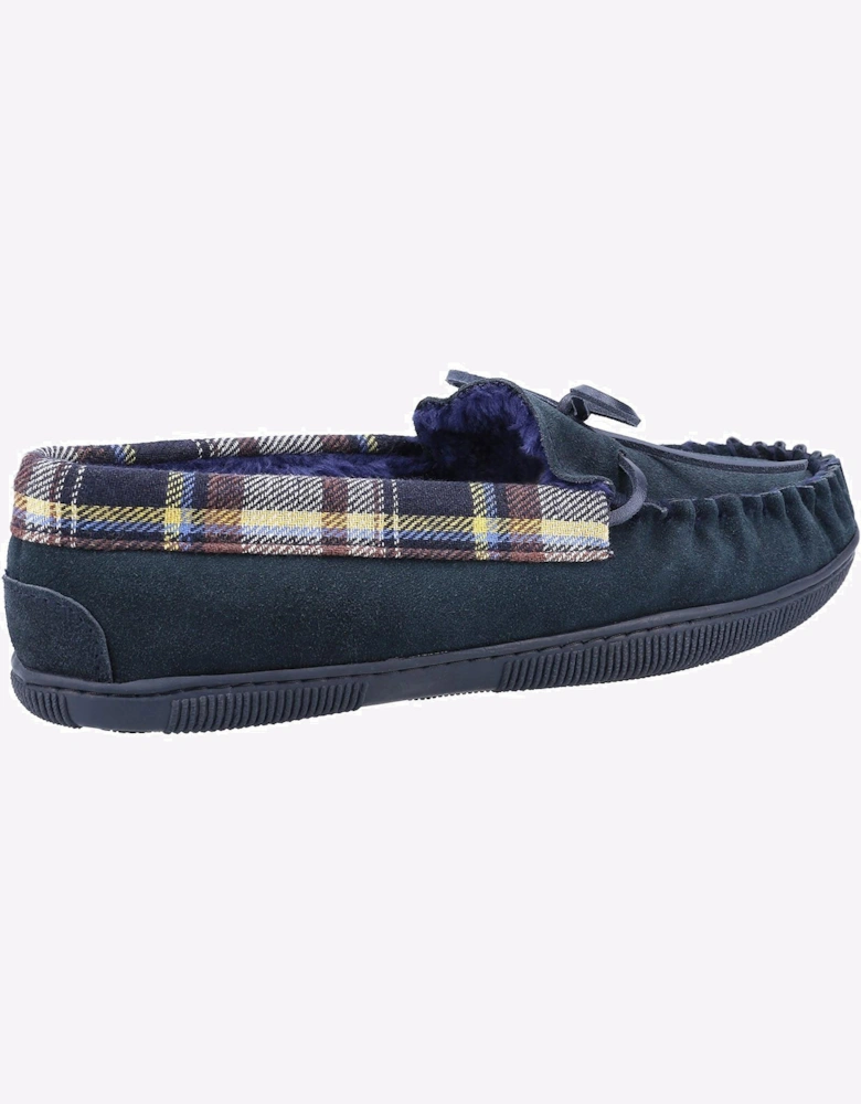 Cotswold Sodbury Moccasin Slipper Mens Navy