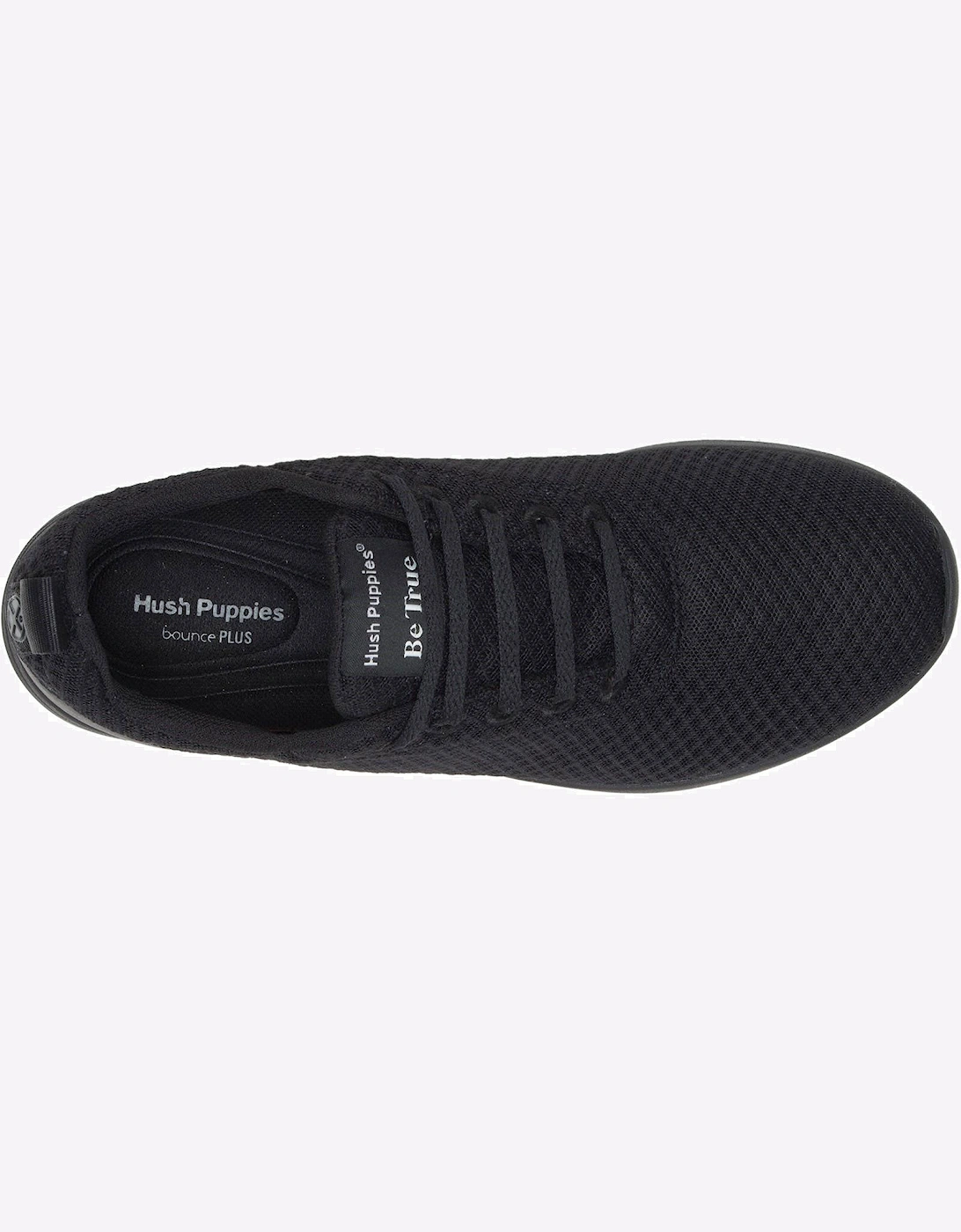 Hush Puppies Good Shoe Lace Womens Trainers Black/Black