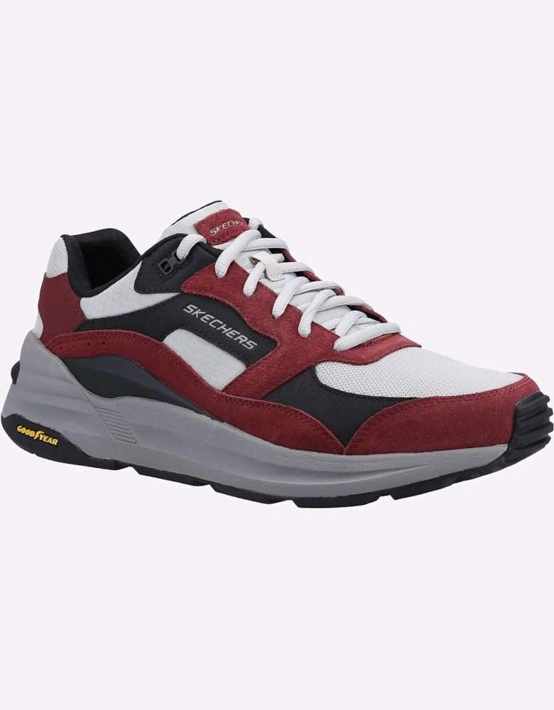 Skechers Global Memory Foam Trainers Mens Burgundy