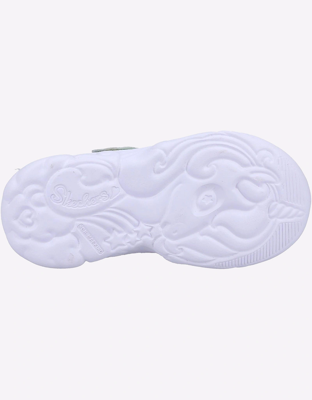 Skechers Unicorn Storm Trainers Infants Silver/Light Pink