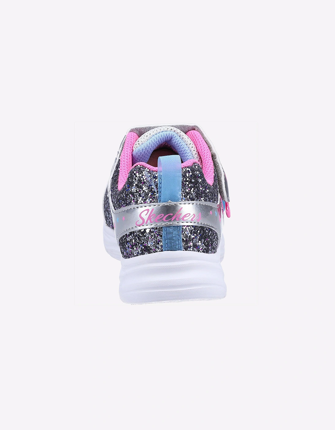 Skechers Glimmer Kicks Starlet Trainers Junior Silver/Pink