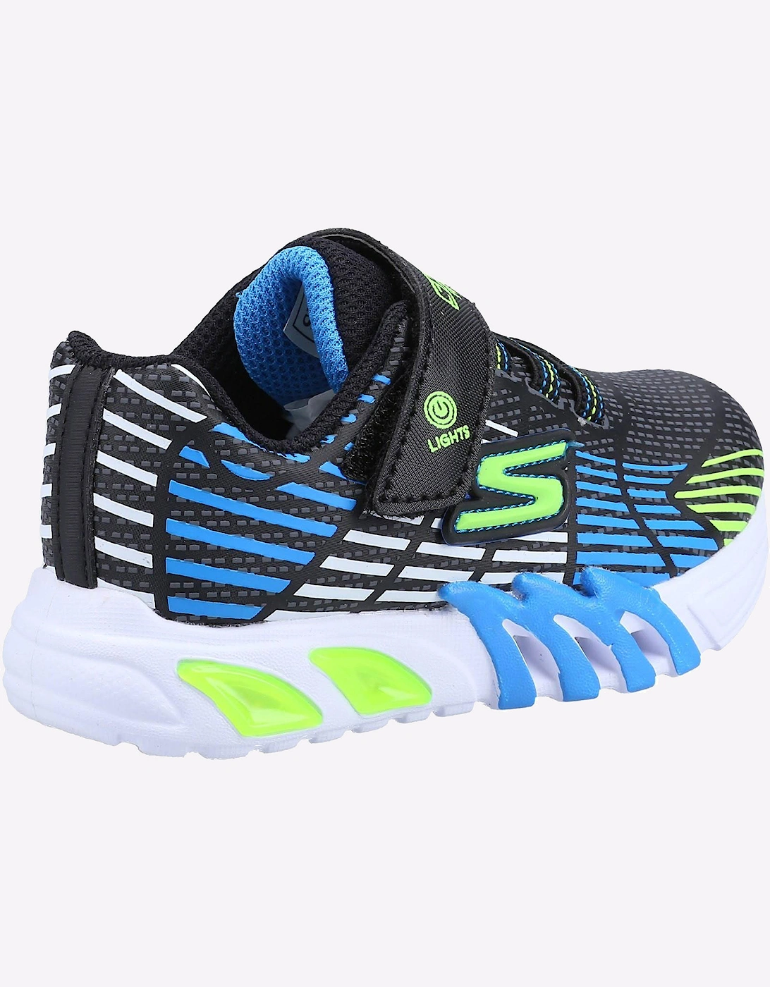 Skechers Lights: Flex-Glow Elite Trainers Infants Black/Lime