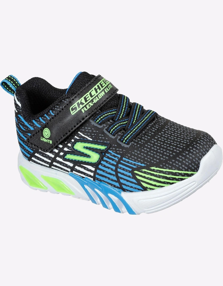 Skechers Lights: Flex-Glow Elite Trainers Infants Black/Lime