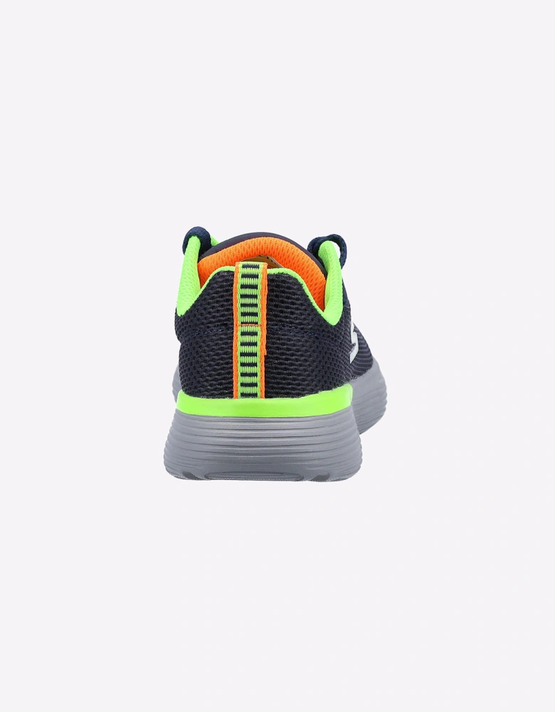 Skechers Go Run 400 V2 Memory Foam Junior Trainers Navy/Lime