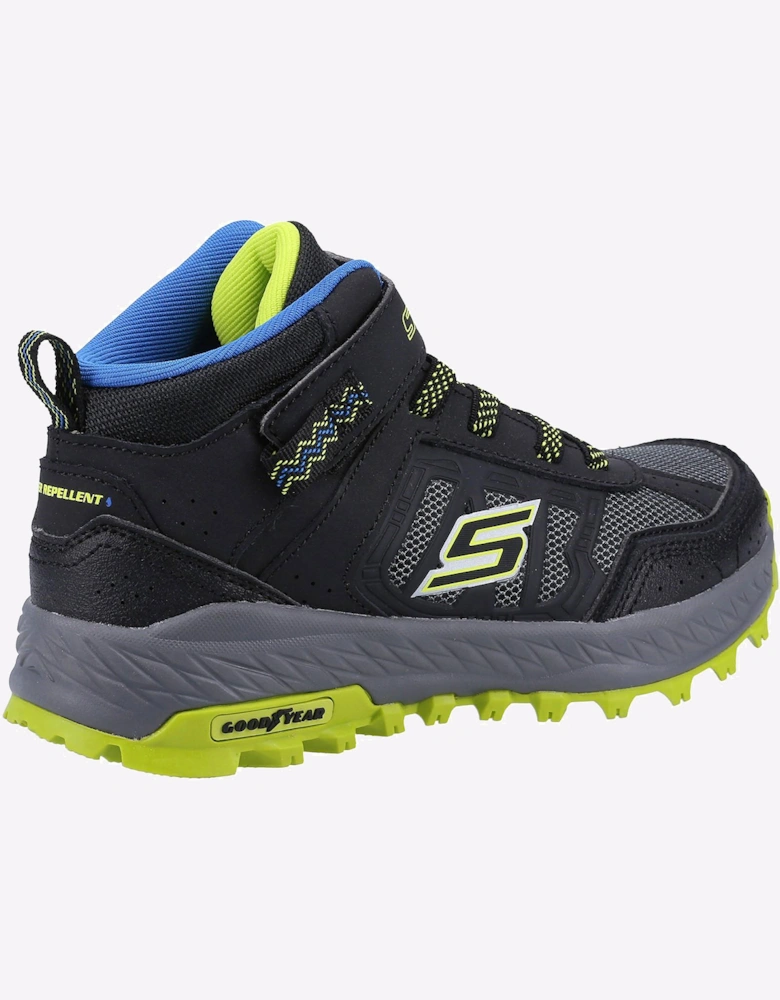Skechers Fuse Tread Trekor Memory Foam Boot Junior Black / Lime
