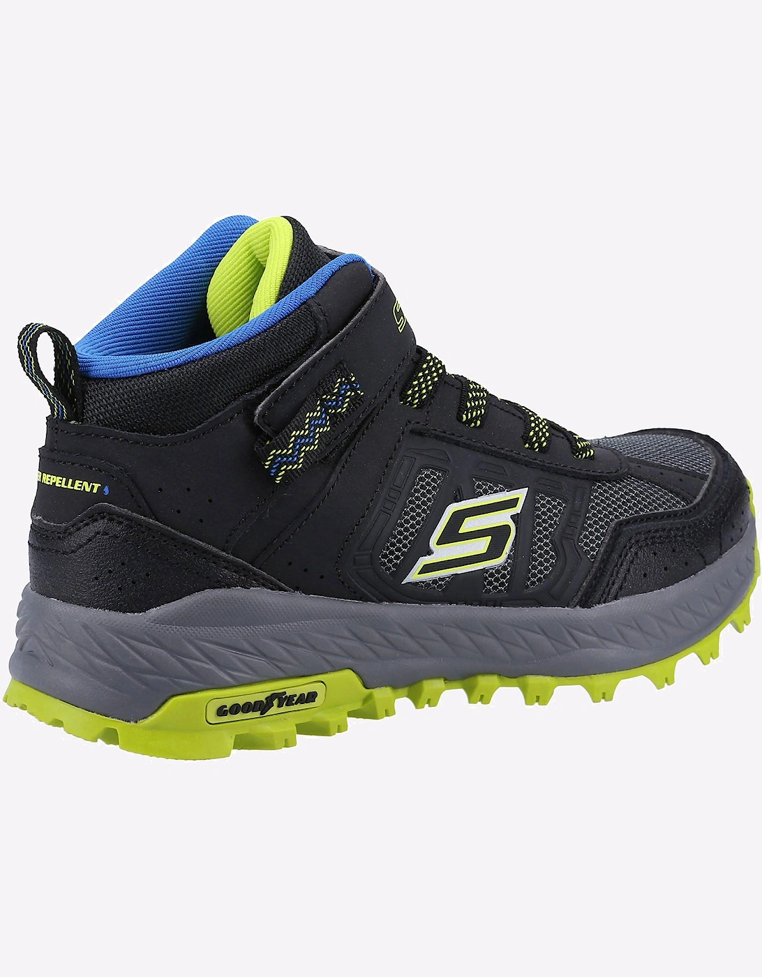 Skechers Fuse Tread Trekor Memory Foam Boot Junior Black / Lime