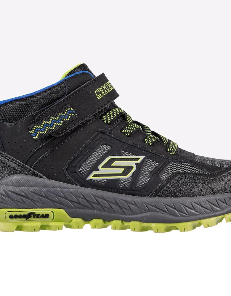 Skechers Fuse Tread Trekor Memory Foam Boot Junior Black / Lime