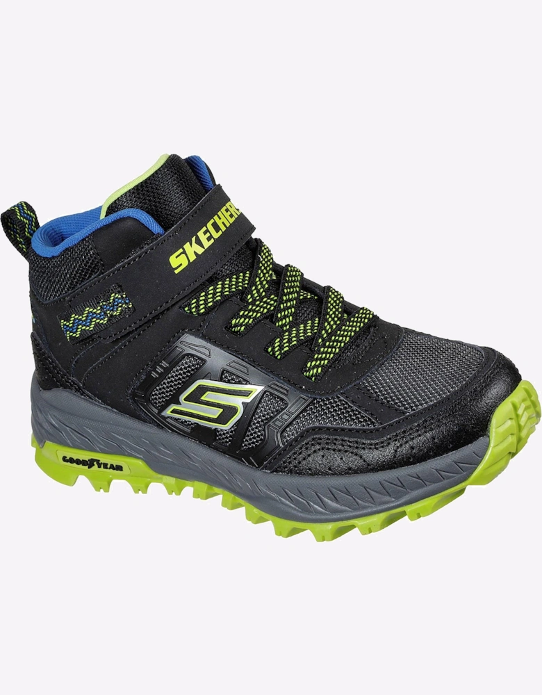 Skechers Fuse Tread Trekor Memory Foam Boot Junior Black / Lime