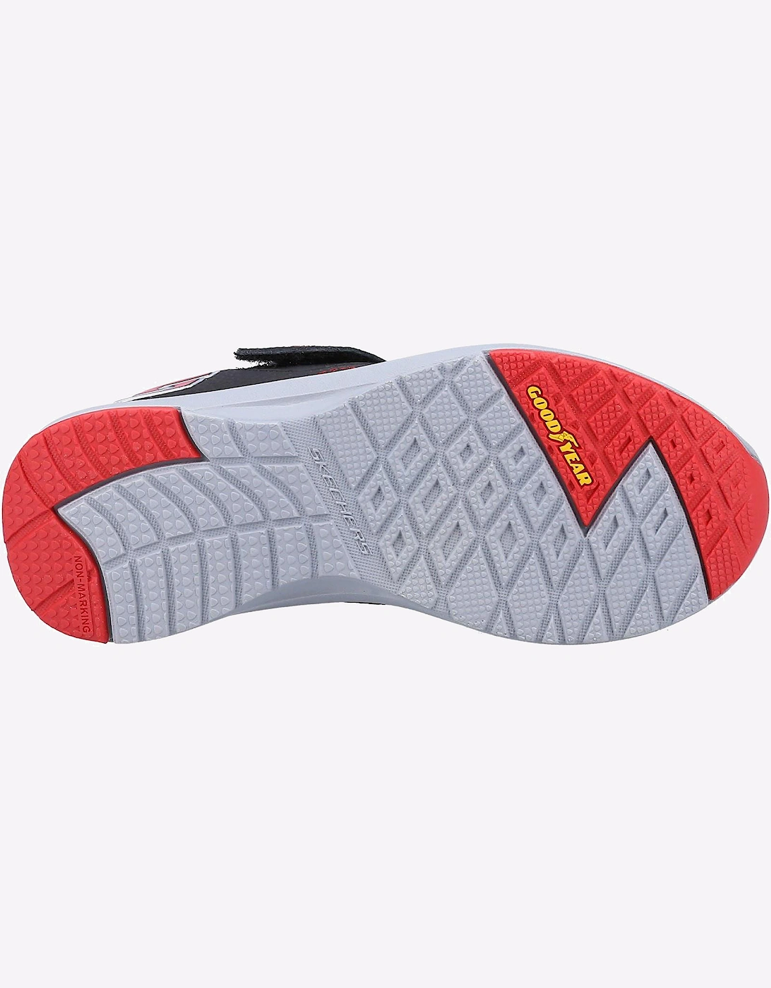 Skechers Dynamic Tread Trainers Junior Black / Grey / Red