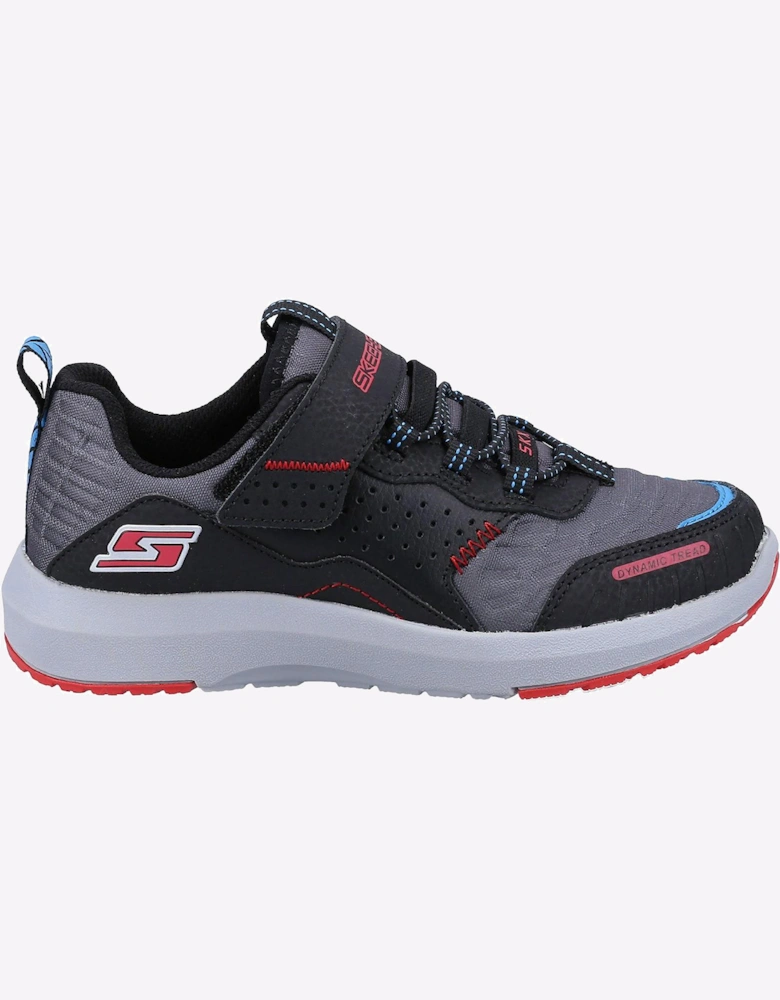 Skechers Dynamic Tread Trainers Junior Black / Grey / Red
