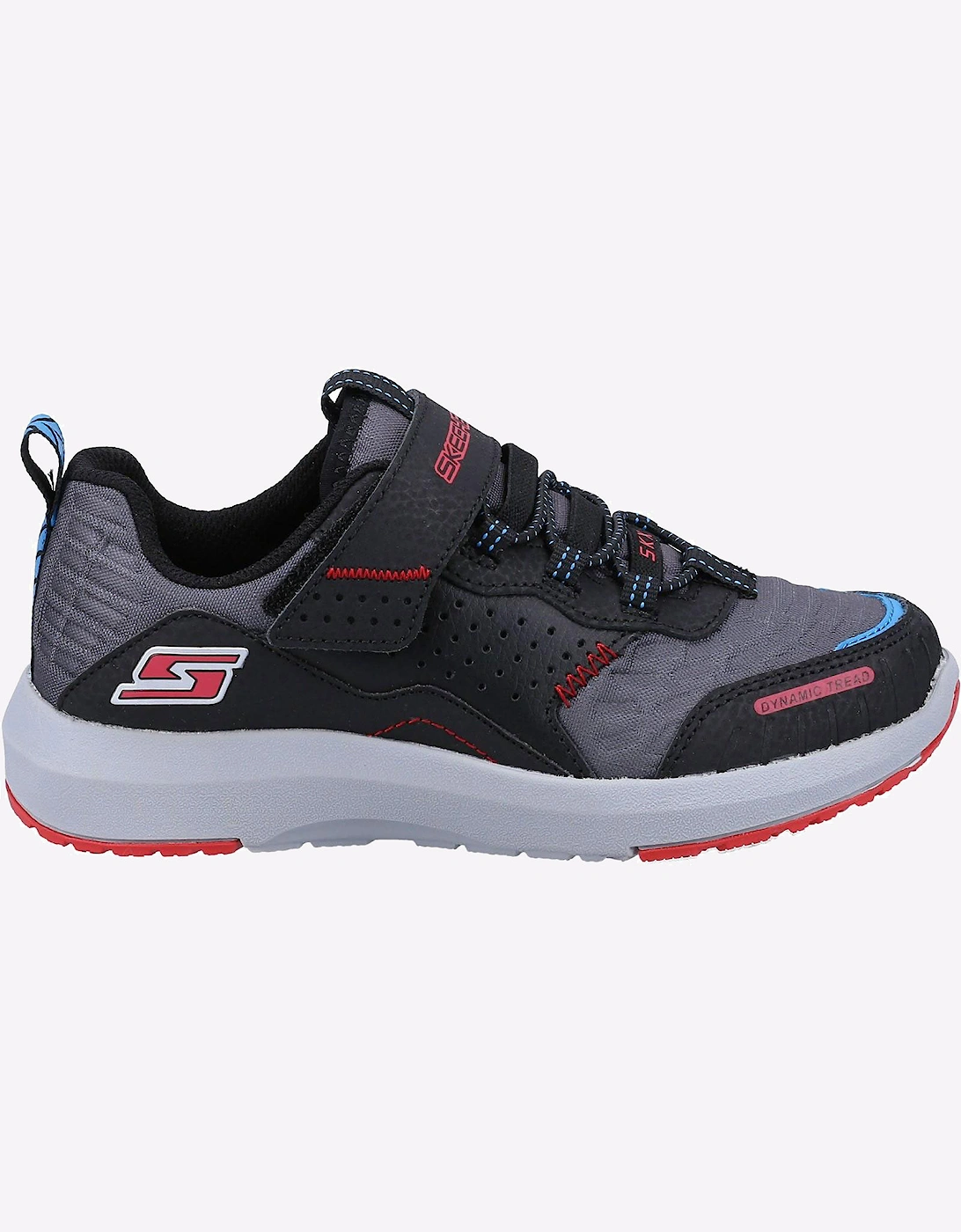 Skechers Dynamic Tread Trainers Junior Black / Grey / Red