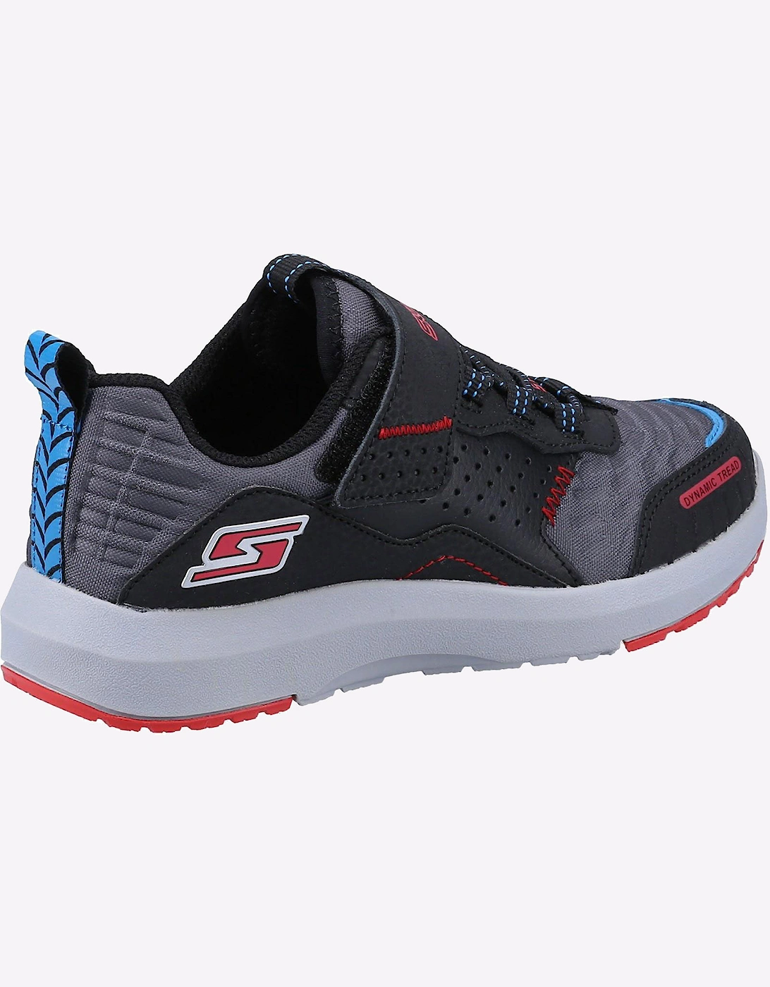 Skechers Dynamic Tread Trainers Junior Black / Grey / Red