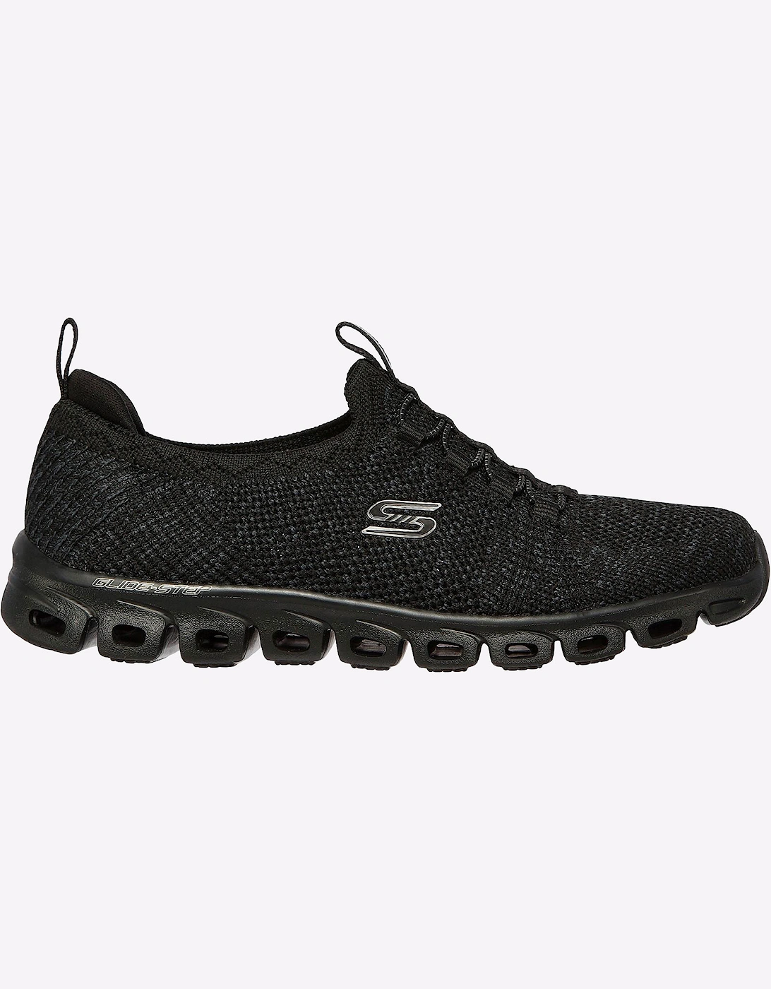 Skechers Glide Step Memory Foam Trainers Womens Black