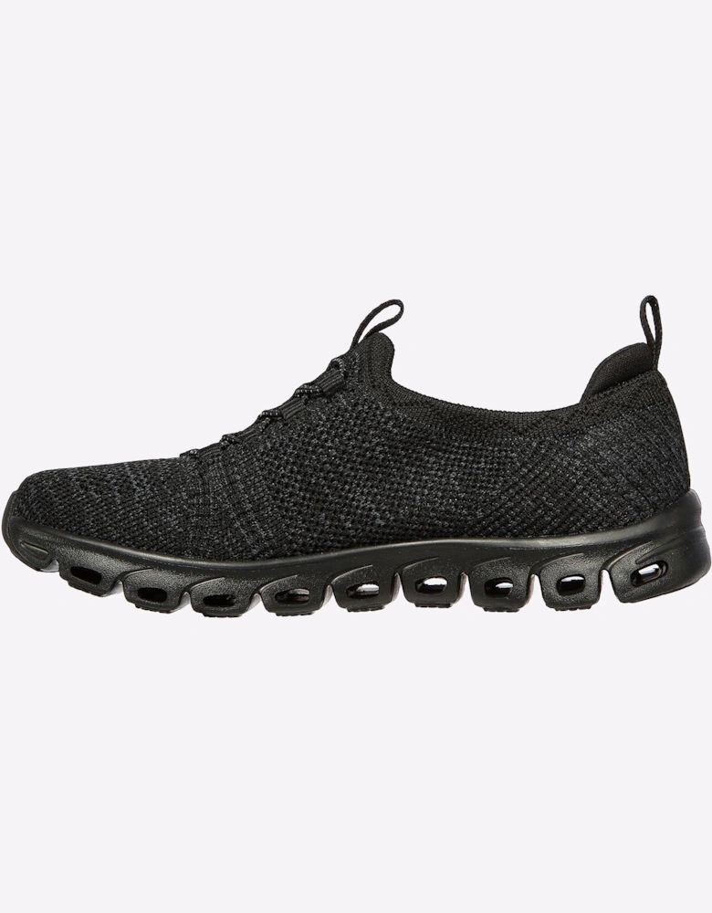 Skechers Glide Step Memory Foam Trainers Womens Black