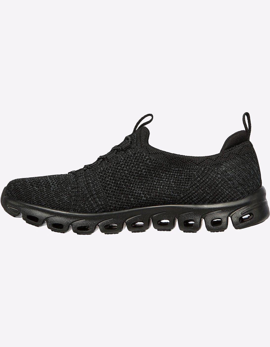 Skechers Glide Step Memory Foam Trainers Womens Black