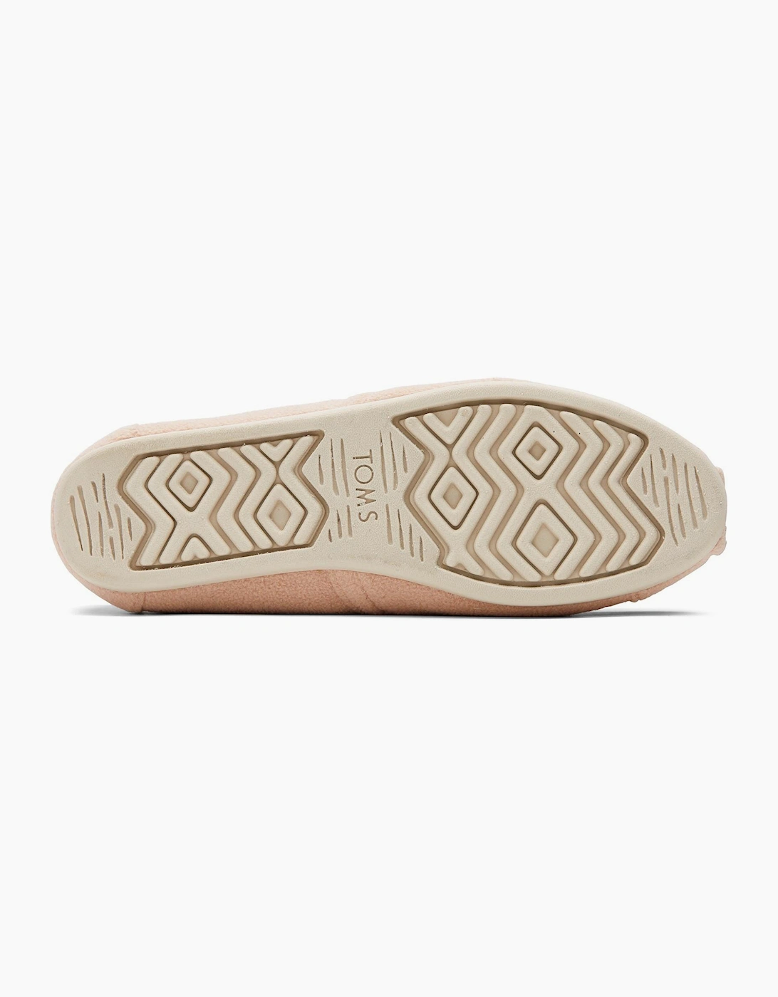 Toms Alpargata Classic Slipper Womens Dusty Pink Fleece/Embroidery