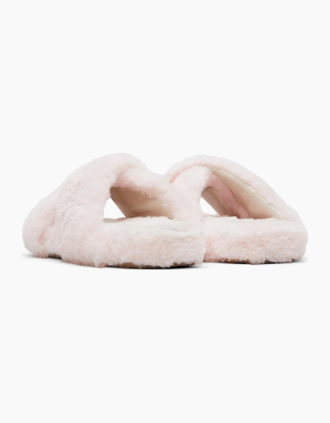 Toms Susie Slipper Womens Pink Faux Fur