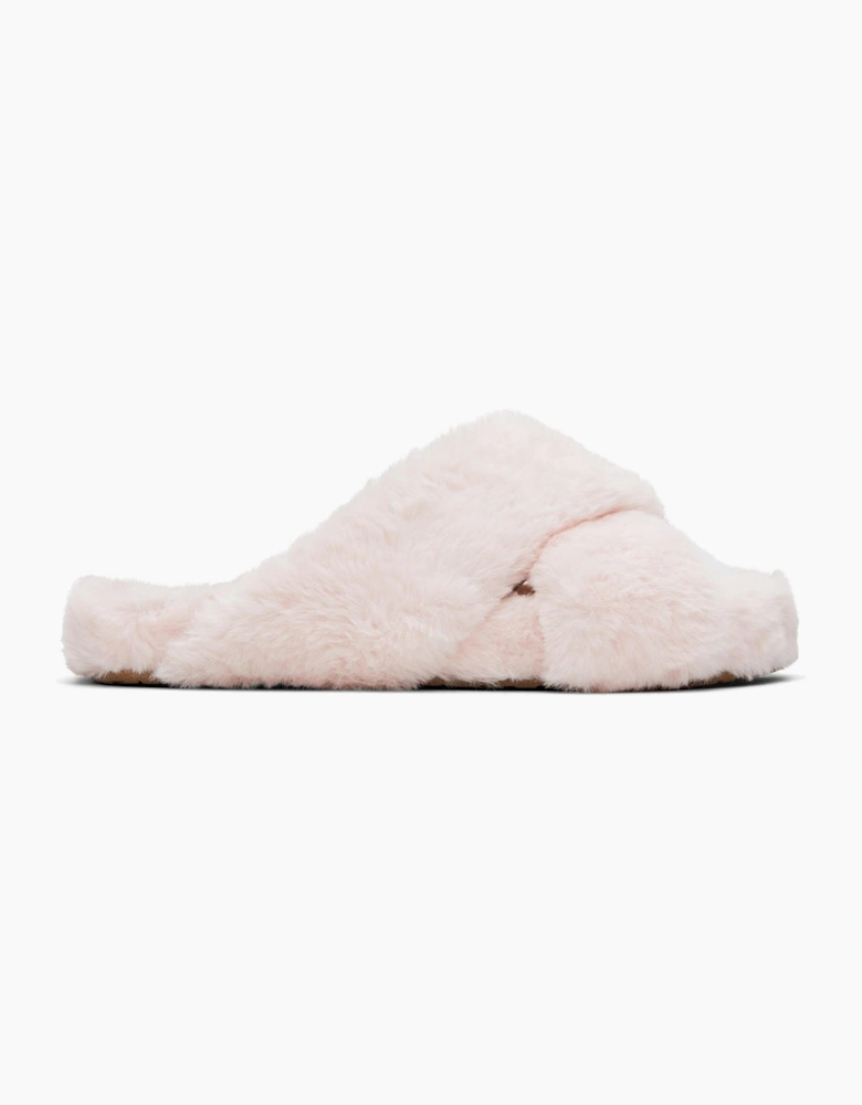 Toms Susie Slipper Womens Pink Faux Fur