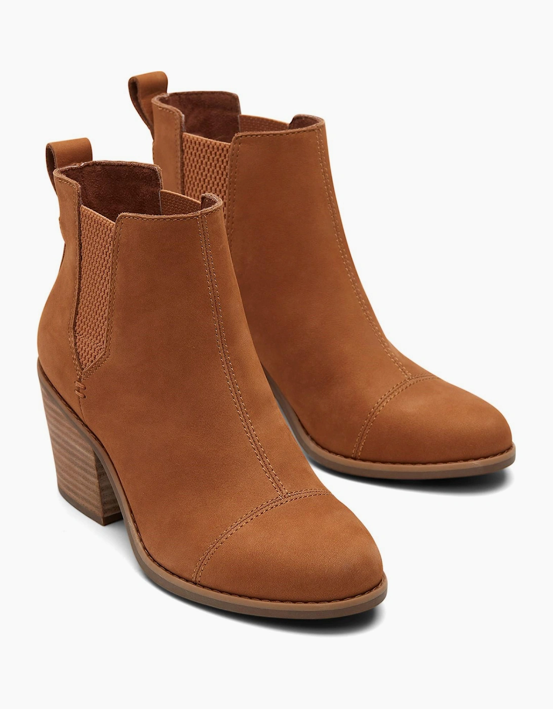 Toms Everly Boot Womens Tan Oiled Nubuck