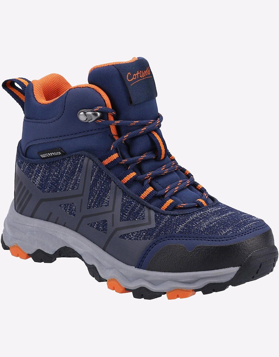 Cotswold Coaley Waterproof Memory Foam Hiking Boots Junior Navy