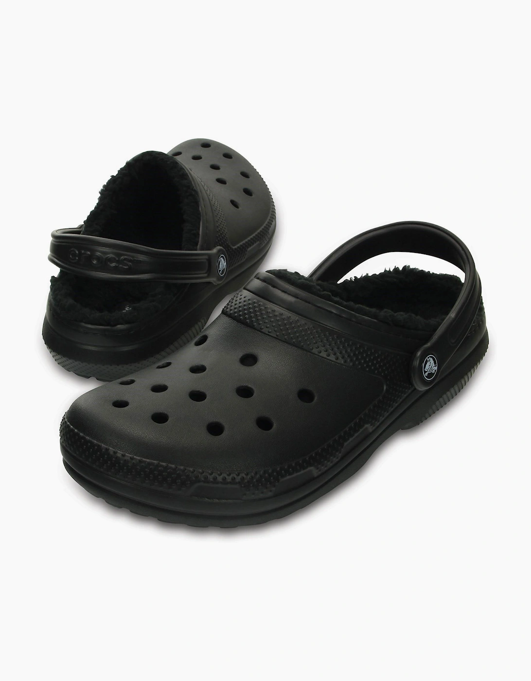 Crocs Classic Lined Clog Womens Black