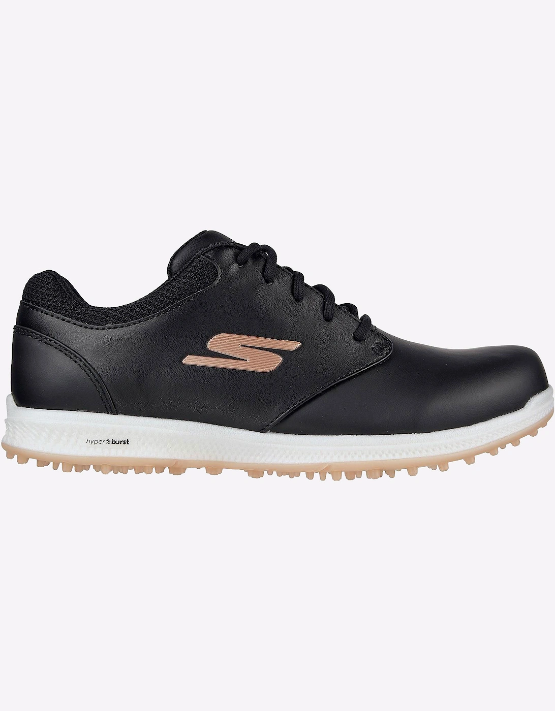 Skechers Go Golf Elite 4 Hyper Waterproof Golf Shoes Womens Black / Rose Gold