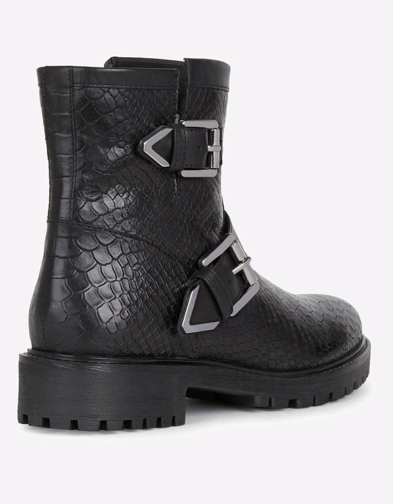 Geox Hoara Ankle Boots Womens Black