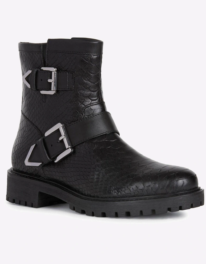 Geox Hoara Ankle Boots Womens Black