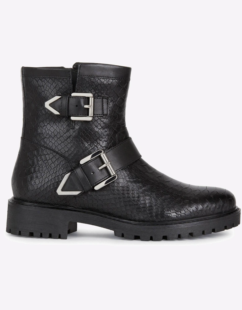 Geox Hoara Ankle Boots Womens Black