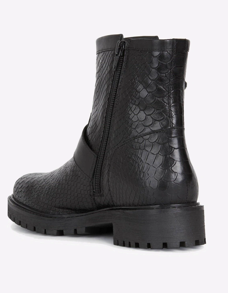 Geox Hoara Ankle Boots Womens Black