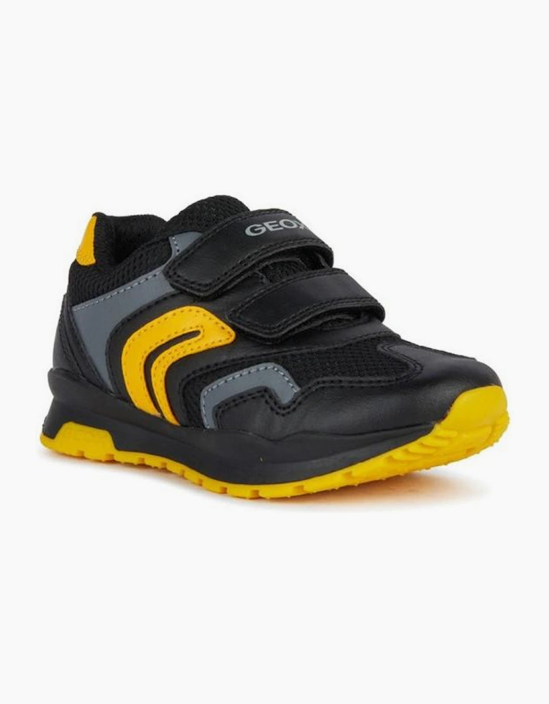 Geox Pavel Boys Trainers Black / Yellow