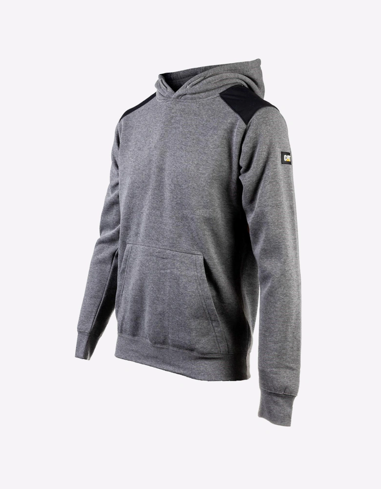 Caterpillar Essentials Hooded Sweatshirt Mens Dark Heather Grey